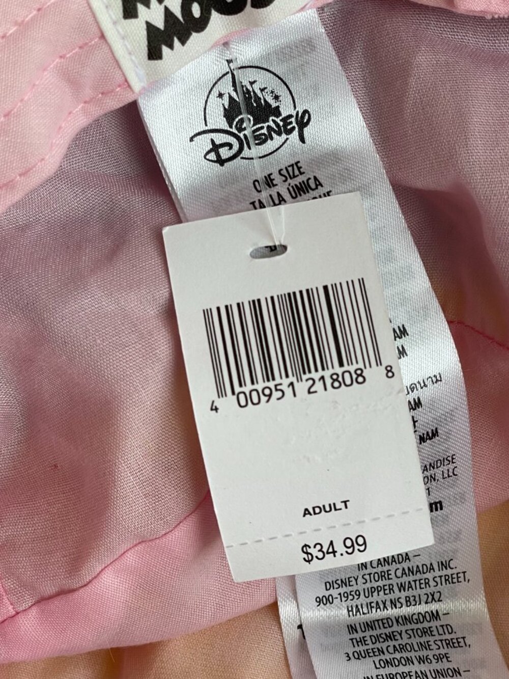 Entire Closet $5! New Disney Parks Mickey Mouse Fuzzy Pastel Bucket Hat NWT - Picture 6 of 7